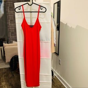 Red Midi Dress